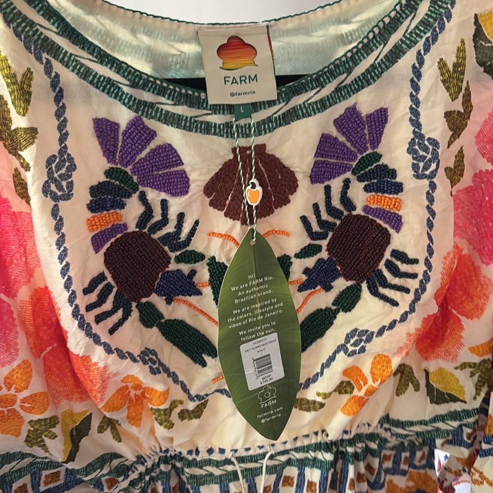 FARM Rio Salt Island Midi Dress - Picture 6 of 7